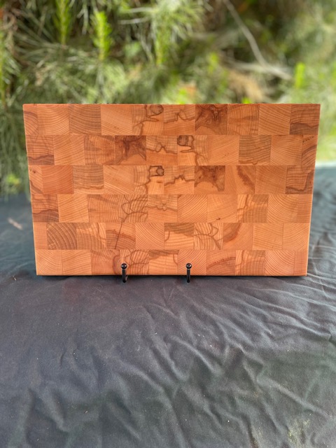 Small maple and beech butcher block no juice groove