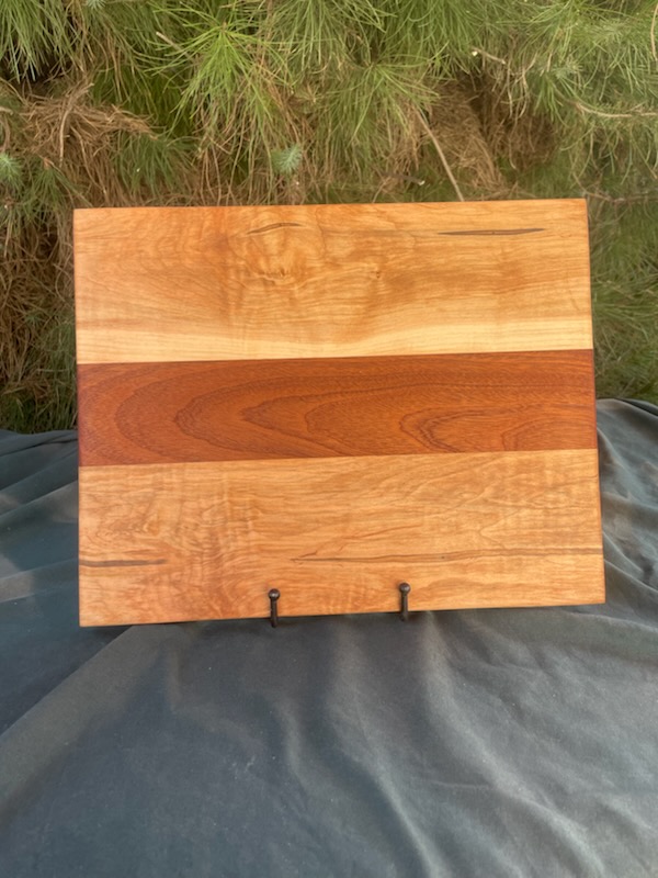 sapele| spalted maple| light duty cutting board