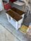 Two custom wood end tables.