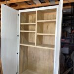 Custom wood storage cabinet
